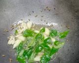 A picture of step 2 of Jackfruit seed mixed veg sabzi.