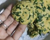 A picture of step 2 of Methi Thepla.