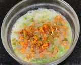 A picture of step 2 of Egg vegetable paniyaram.