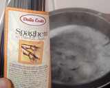 Foto del paso 3 de la receta: Espaguetis negros con shiitake, gambas y burrata