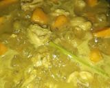 Gambar langkah 3 resipi Masak Lemak Ayam dengan Labu Kuning.