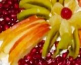 A picture of step 7 of Eggless Vanilla Fresh Fruit Cake !!.