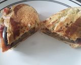 Foto del paso 13 de la receta: 😜😛Vegetales Asados entre dos panes... 🍞🍆🥒🌰🧀🥪