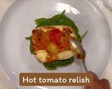 A picture of step 5 of Haloumi burger.