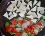 A picture of step 4 of Kadai Paneer Masala.