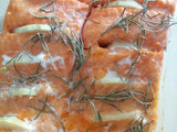Salmón al horno y arroz con amapola