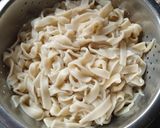 A picture of step 1 of Creamy salmon tagliatelle.