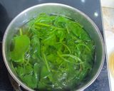 A picture of step 3 of Palak Paneer.