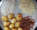 A picture of step 3 of Aloo dum biryani.