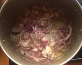 A picture of step 2 of Arabian fried rice.
