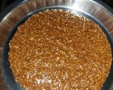 A picture of step 3 of Dry fruit burfi.