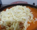 A picture of step 3 of Pasta in red sauce.