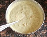 A picture of step 3 of Green chilka daal appe.