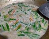 Foto langkah ke 5 dari resep Sayur Tumis Santan (Sayur Lodeh Bumbu Iris Buncis,Wortel,Tempe).