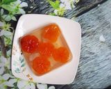 Hình bước làm 1 của món Thạch (rau câu) quả hồng - Mùa nào thức nấy ^^