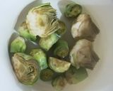 Foto del paso 2 de la receta Revuelto de tofu con alcachofas y zanahorias