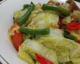 Foto langkah ke 6 dari resep Tumis Sawi Putih dan Kacang Panjang.