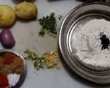 A picture of step 1 of Potato Wheel Samosa.