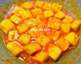 Hình bước làm 1 của món Hộp Cơm Vui Vẻ 8(Cơm chay: canh chua chay,đậu hủ chiên...)