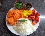 A picture of step 5 of Rabbit escabeche.