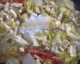 Foto langkah ke 4 dari resep Sayur Sawi Putih Tahu Santan.