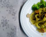 Foto langkah ke 7 dari resep Spinach Pasta Carbonara+Vegie: Healthy&Delicious!.