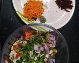 A picture of step 3 of Healthy broken wheat and pulses salad.