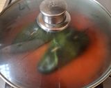 A picture of step 4 of Light Cheese-Stuffed Poblano Peppers.