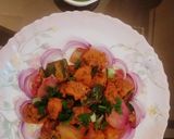 A picture of step 3 of Soya Tikka Chaap.