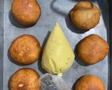 Foto langkah ke 12 dari resep Bomboloni Custard / Donat Isi Custard Mudah.
