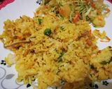 A picture of step 9 of Spicy tumeric rice with chicken strips.