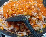 Foto del paso 5 de la receta: Tronquitos de calabacín rellenos de pollo y verduras