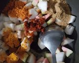 A picture of step 2 of Guava-Kumro Sabji.