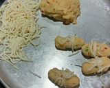 A picture of step 2 of Crispy Rava Nuggets Noddles Wrapped.
