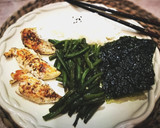 Foto del paso 11 de la receta: Solomillo de pollo con judías, arroz chino y alga Nori - fácil
