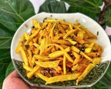 Hình bước làm 3 của món Khoai Lang Lắc Rong Biển