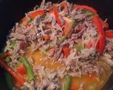 A picture of step 5 of Ropa Vieja.
