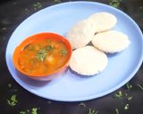 A picture of step 9 of Idli sambar.