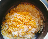 A picture of step 1 of Chakkara pongal 😋😋.