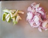 A picture of step 1 of Aviyal Kerala style.
