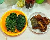 Foto langkah ke 1 dari resep Resep Daun Singkong Siram Santan Kental, Enak dan Gurih!.