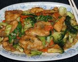 A picture of step 3 of Stir-Fried Chicken Breast with Broccoli and Fermented Tofu Sauce, Jon Style.