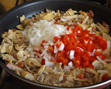 Foto del paso 2 de la receta: Berenjenas al horno con pollo y salchichón ibérico