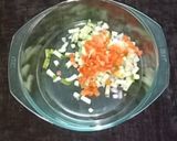 A picture of step 1 of Kurkure Bhel.
