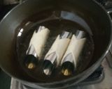 A picture of step 3 of Cannoli stuffed with fresh fruit Srikhand.
