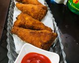 A picture of step 9 of Chicken Bread Cone.