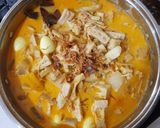 Foto langkah ke 5 dari resep Gulai Nangka (Kikil Telur Puyuh).
