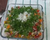 A picture of step 3 of Black Eyed peas salad chaat (tiffin for adult or kids).