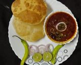 A picture of step 15 of Chole Bhature.