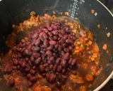A picture of step 5 of Black Bean & Poblano Soup.